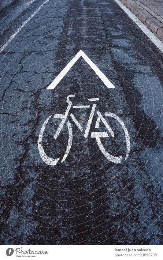 Fahrradampel auf der Straße Ampel Zyklus Fahrradsignal signalisieren Verkehrsgebot Ermahnung Großstadt Verkehrsschild Zeichen Symbol Weg Vorsicht Straßenschild