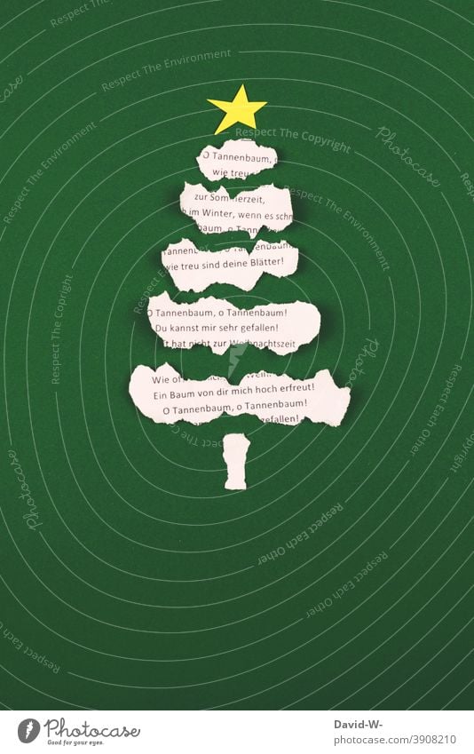 Weihnachten- Tannenbaum und Weihnachtslied Weihnachten & Advent weihnachtsbaum Weihnachtsdekoration weihnachtslied weihnachtlich Christbaum Tradition festlich