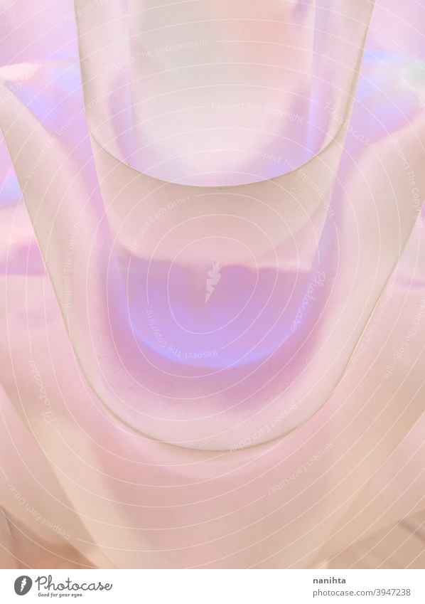 Abstraktes Bild mit Ligths abstrakt leicht Hintergrund Tapete Oberfläche Textur Kreativität Kunst Energie retro altehrwürdig psychedelisch merkwürdig Form
