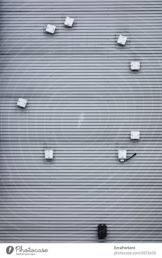 das schwarze Schaf Fassade Wand Linien Streifen Geometrie grafisch Muster Design Strukturen & Formen abstrakt Gebäude graphisch minimalistisch Hintergrundbild