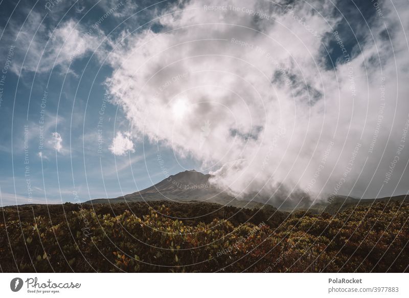 #AS# Mt. Taranaki back taranaki Neuseeland Berge u. Gebirge Außenaufnahme Wolken Menschenleer Naturschauspiel regenfront Himmel Fernweh Ferien & Urlaub & Reisen