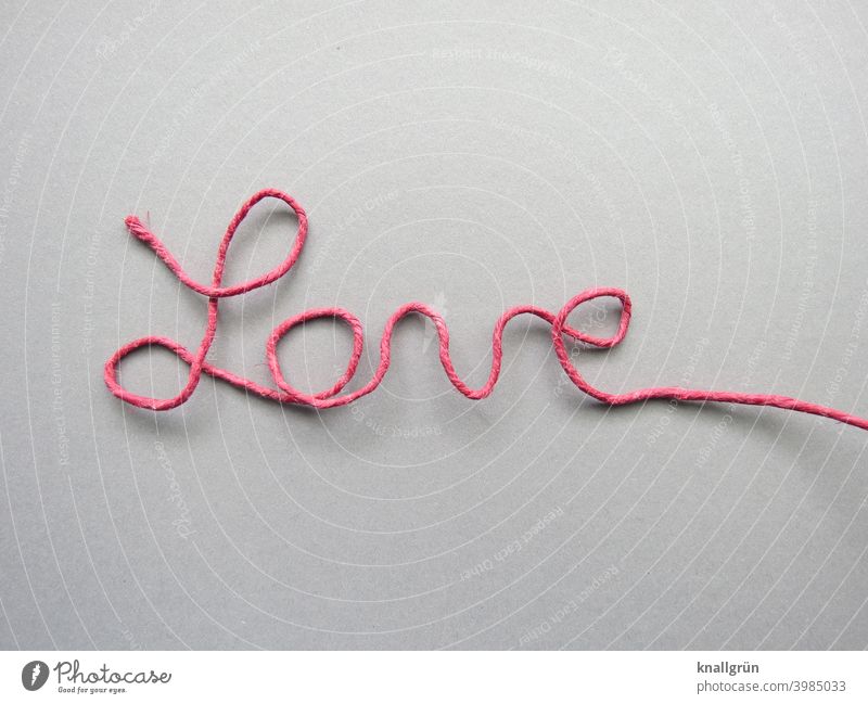 Love Liebe Schriftzug DIY Schriftzeichen Papierdraht Buchstaben Wort gebogen Draht selbstgemacht Typographie Text Zeichen Menschenleer Schreibschrift