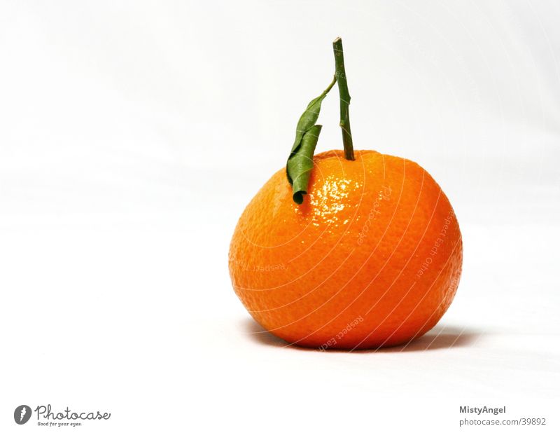 mandarine Mandarine grün Ernährung orange Vor hellem Hintergrund color Frucht