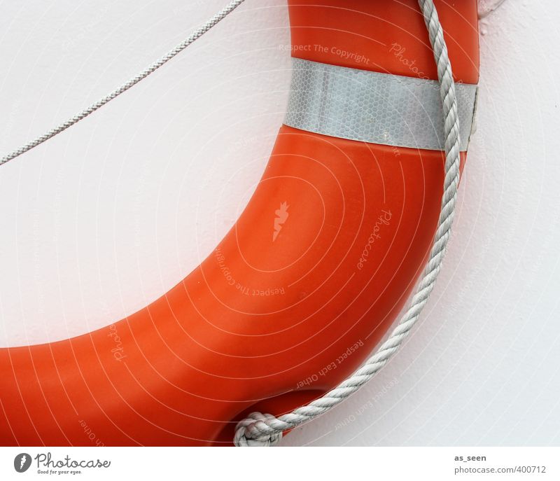 Rettung naht Kreuzfahrt Meer Wassersport Schwimmen & Baden Segeln Seil Schifffahrt Binnenschifffahrt Bootsfahrt Fähre Jacht Kunststoff rund orange rot weiß