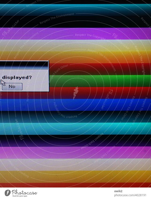 Farbfernseher Display Farben Bandbreite Anzeige Button Auswahl Englisch abstrakt Hintergrund modern Oberfläche Design Muster farbenfroh Farbpalette
