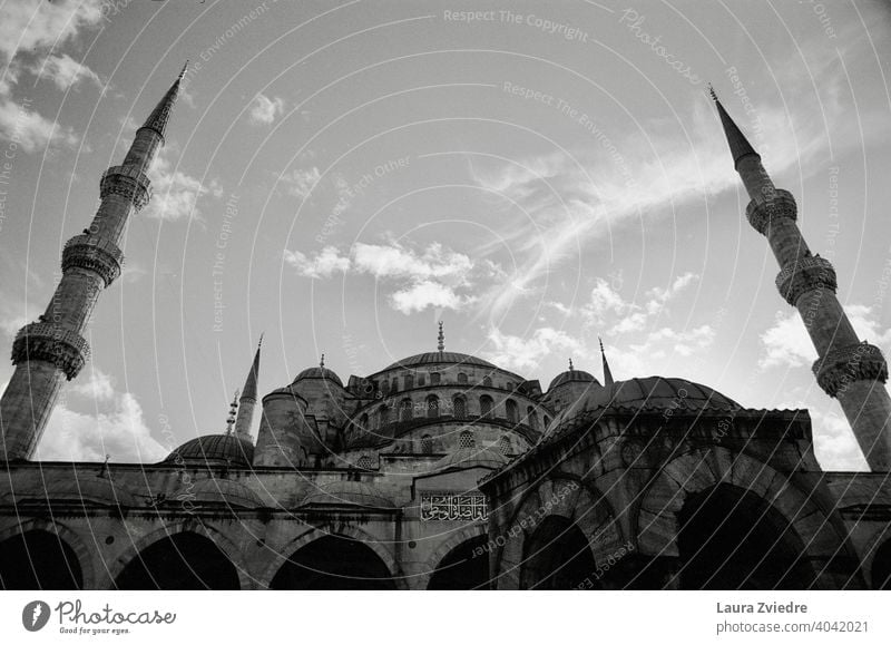 Blaue Moschee in Istanbul blaue moschee istanbul Islam Religion & Glaube Truthahn Minarett Gebäude Bauwerk Architektur historisch Ferien & Urlaub & Reisen