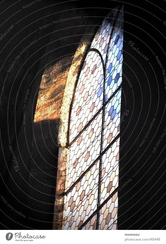Lichteinfall Kirchenfenster mehrfarbig historisch Religion & Glaube Gotteshäuser Glas