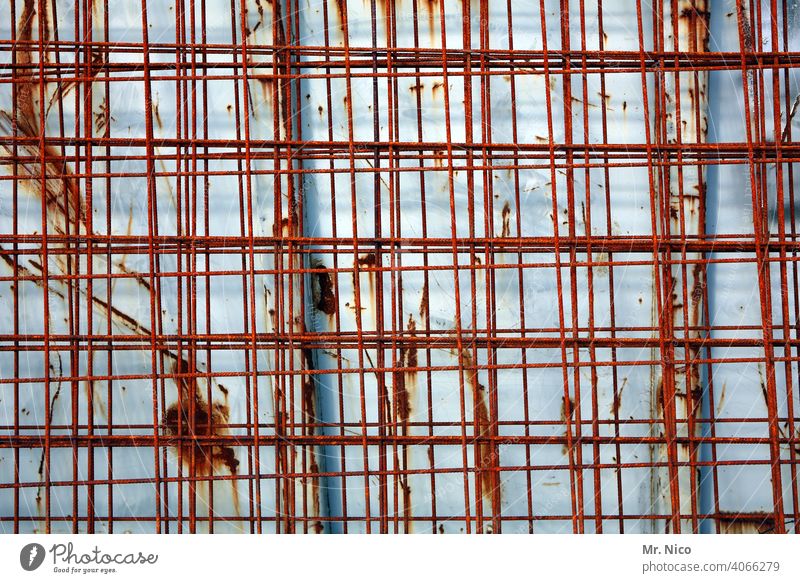 Baustahl Baustelle Handwerker Wirtschaft Industrie bauen Stahl Betonstahl Armierungsstahl Strukturen & Formen Arbeit & Erwerbstätigkeit Hausbau Eisenflechter
