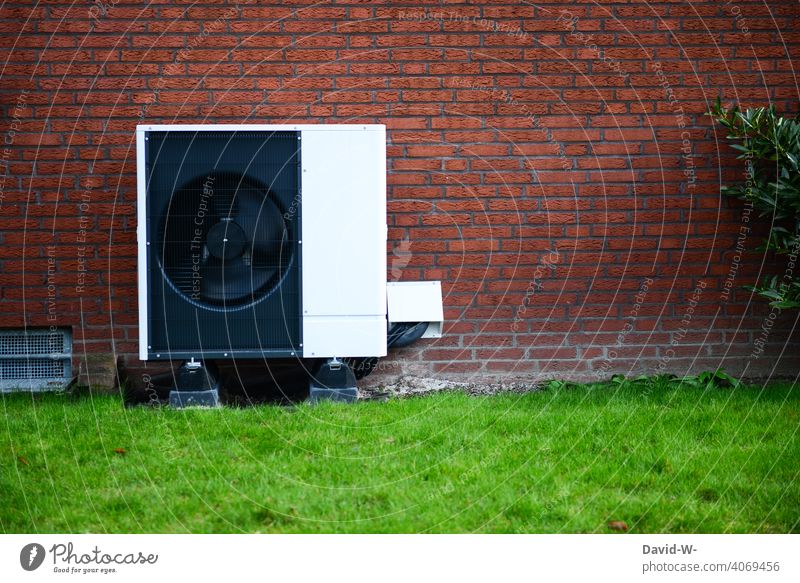Luftwärmepumpe - ökologische nachhaltige Heizung Luftwasserwärmepumpe Wärme Wärmepumpe Heizungstechnik Umweltschutz innovativ Ventilatoren