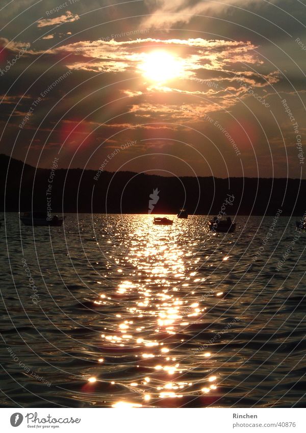 Abendstimmung Kroatien Meer Licht Wellen Digitalkamera Sonne