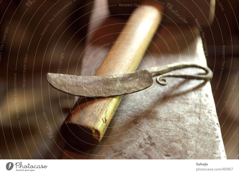 Des Schmied´s Messer Handwerk Kunstschmied Hammer Amboss Mittelalter