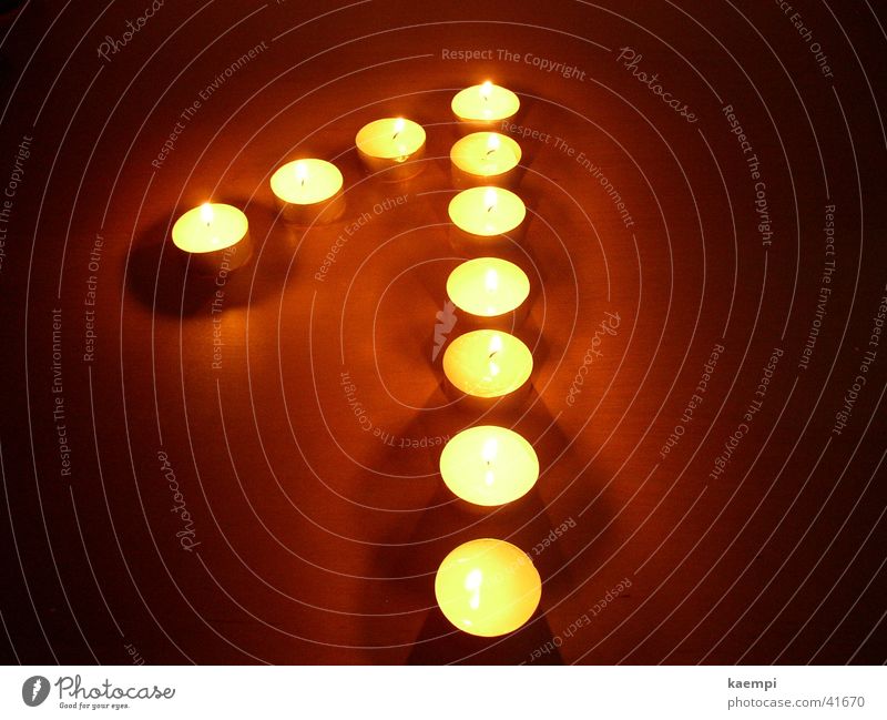 eins Licht Kerze Ziffern & Zahlen hell Freizeit & Hobby Wärme Lichterscheinung