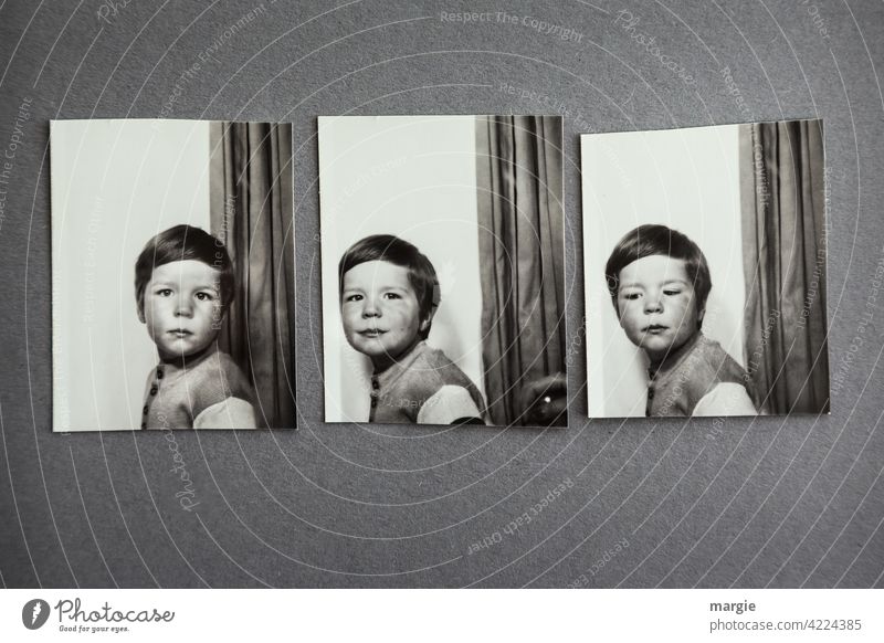 Lebensbrüche |Kinder bleiben keine Kinder! Automaten - Fotos eines kleinen Jungen Fotografie Kindheitserinnerung Kinderfoto Automatenfoto Erinnerung alt