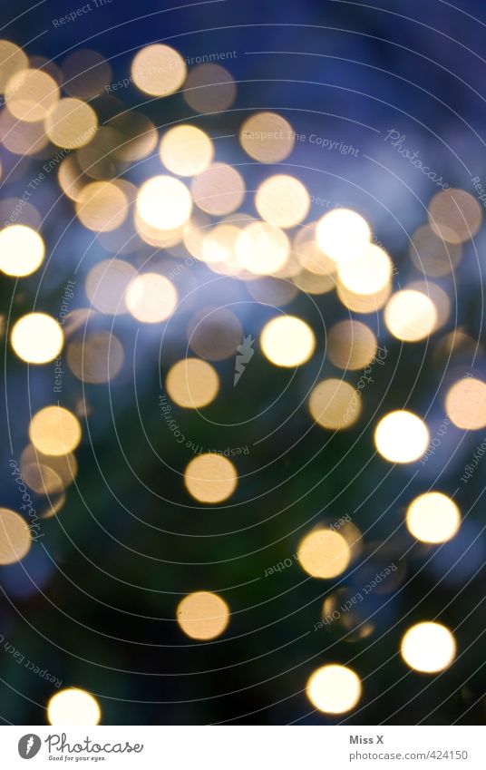 Weihnachtsbaum Nachtleben Jahrmarkt leuchten Punkt Beleuchtung Lichterkette Girlande Weihnachtsbeleuchtung Farbfoto Außenaufnahme abstrakt Muster Menschenleer
