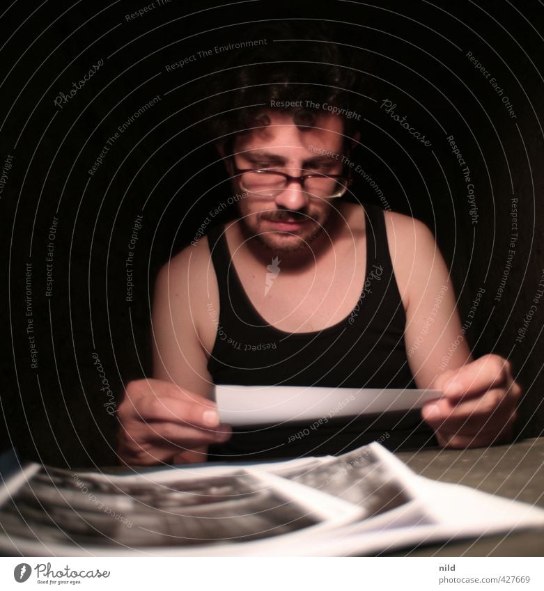 Fotos sichten – Making of Alkaline Mensch maskulin Junger Mann Jugendliche 1 18-30 Jahre Erwachsene T-Shirt Oberlippenbart Dreitagebart Fotografie wählen