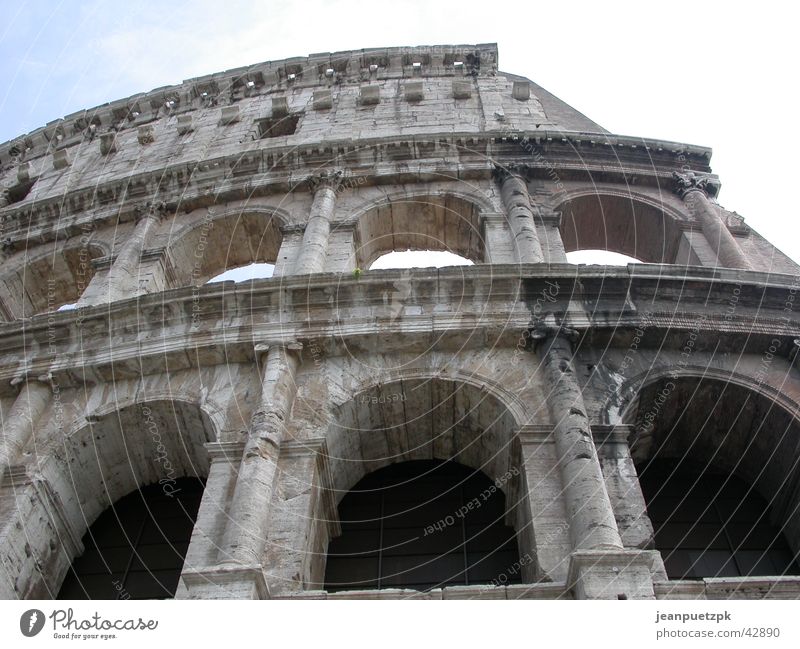 Kolosseum in Rom Forum Romanum historisch Gladiator Hinrichtung Caesar Tempel Zirkus Wildtier Römerberg Vergangenheit Brot und Spiele