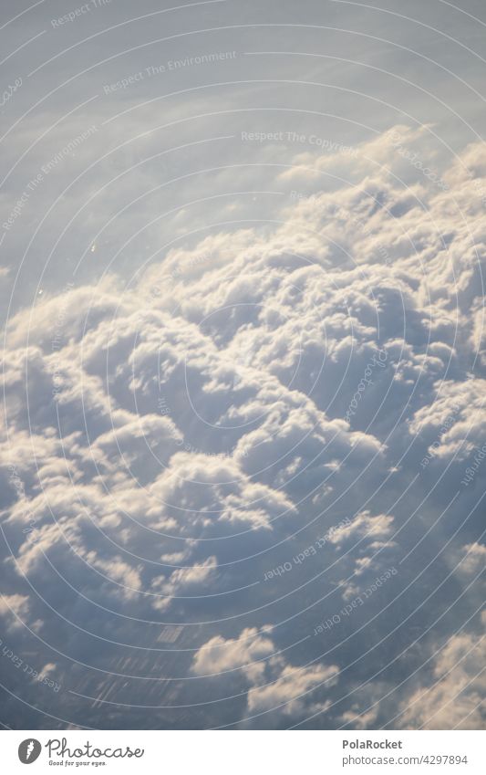 #A0# Wolkendecke Wolkenhimmel Wolkenformation wolkenlandschaft Wolkenfeld Wolkenschleier Flugzeugausblick Außenaufnahme Himmel