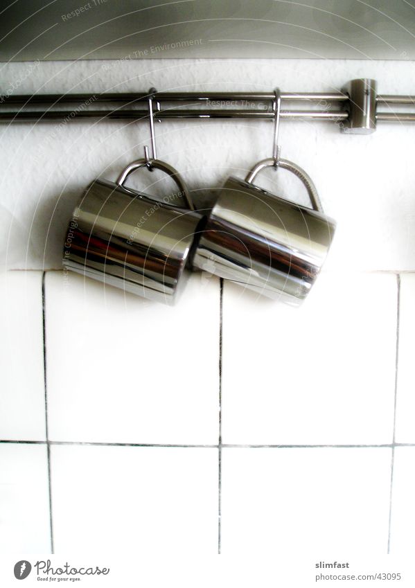 2 Tassen Haushalt Küche Aluminium Haken Fliesen u. Kacheln