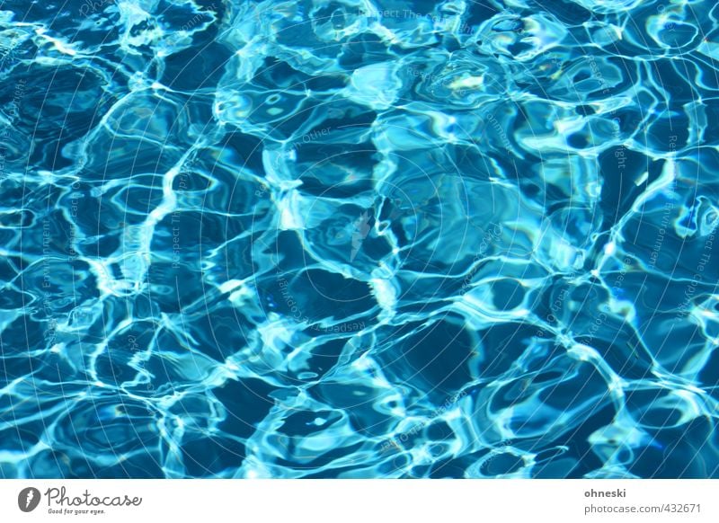 Erfrischung Fitness Sport-Training Wassersport Schwimmen & Baden Schwimmbad Sommer kalt nass blau Kühlung Wellness Farbfoto Außenaufnahme abstrakt Muster