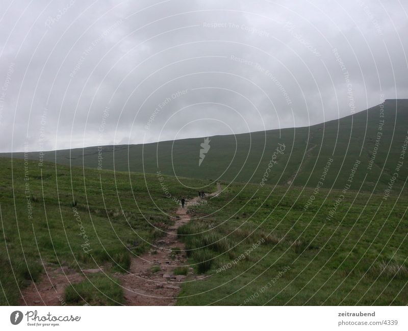 The Way to the Top Park Highlands Wales grün National Mountain Berge u. Gebirge