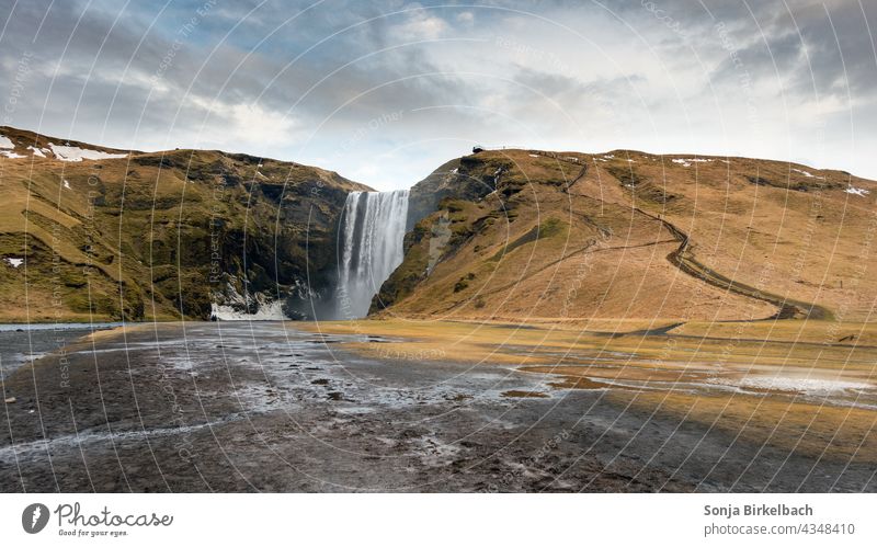 Skógafoss Wasserfall in Island island skogar skogafoss wasserfall urlaub ferien islandreise islandtrip landschaft natur panorama Ferien & Urlaub & Reisen Natur