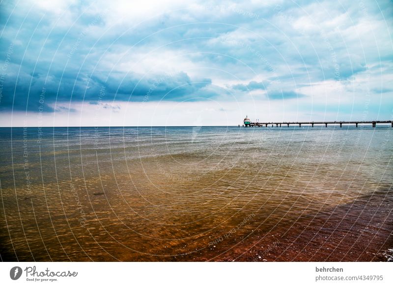 meer sein Tauchgondel Tauchglocke Zinnowitz Seebrücke Erholung Tourismus Sommer Ferien & Urlaub & Reisen Ostseeküste Mecklenburg-Vorpommern Außenaufnahme Küste