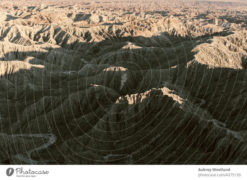 Fonts Point Landschaft Anza Borrego Wüste anza-borrego-wüste Ödland Kakteen Kaktus Erosion Schriftarten Punkt Geologie Ausschau haltend Berge u. Gebirge