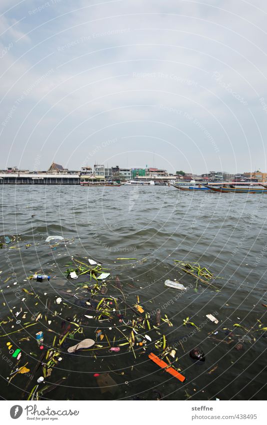 Dirty South (East) Umwelt Bangkok Thailand Asien Südostasien Hauptstadt Hafenstadt Umweltverschmutzung Umweltschutz Müll Fluss Farbfoto Außenaufnahme