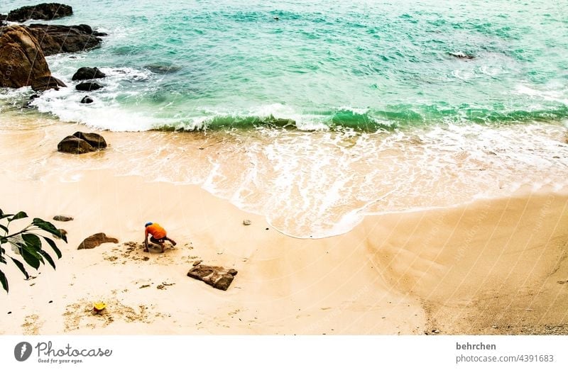 buddeln Spielen Kindheit Malaysia perhentian besar Ferien & Urlaub & Reisen Landschaft Sommer Insel Erholung Ferne Fernweh Abenteuer fantastisch außergewöhnlich