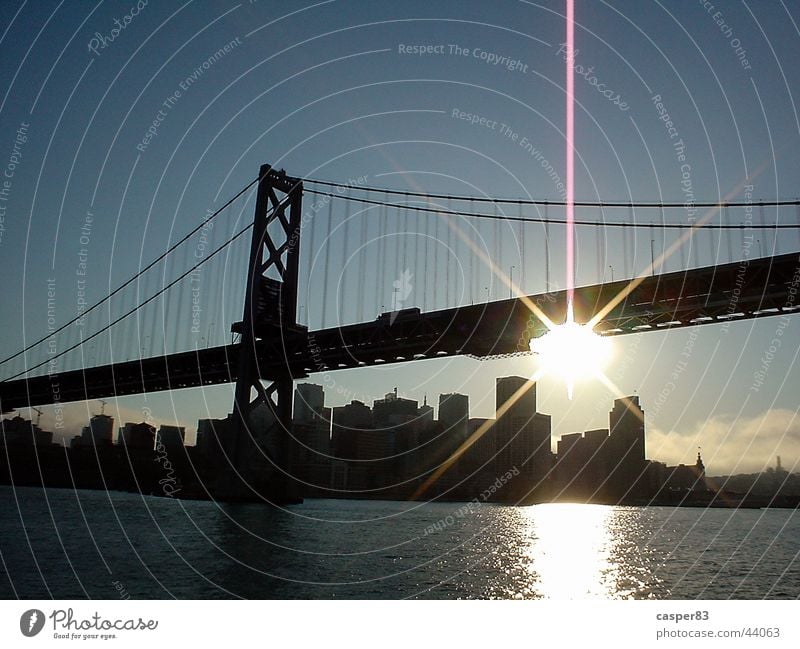 Golden Gate Golden Gate Bridge San Francisco Amerika Sonnenuntergang Stadt New York City Brücke Wasser