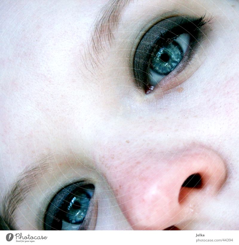 nase... schön Gesicht Kosmetik Schminke Wimperntusche Mensch feminin Mädchen Junge Frau Jugendliche Erwachsene Auge Nase 1 13-18 Jahre Augenbraue Lidschatten