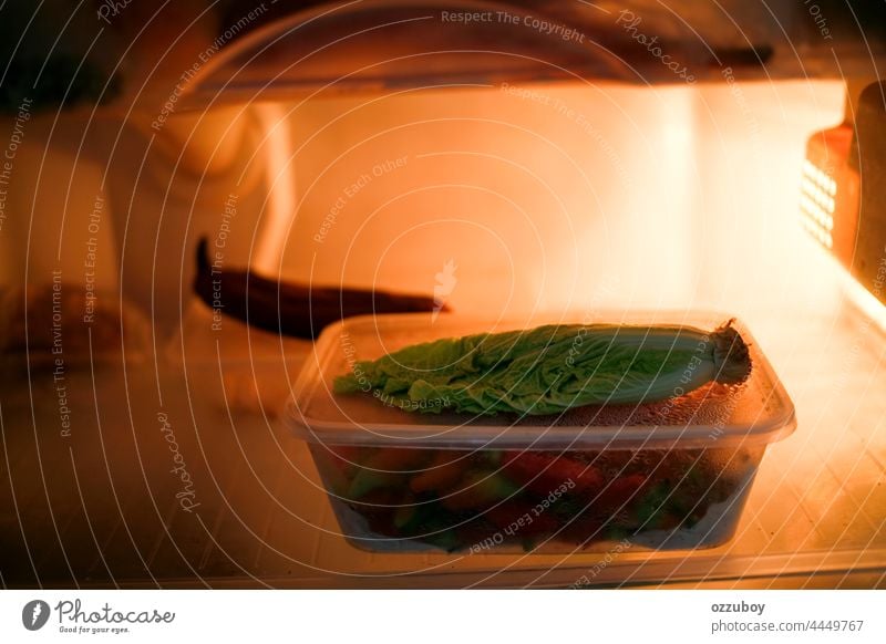 Senf und Chilischote im Kühlschrank Gemüse Produkt Frische Küche Vegetarier Gesundheit Bestandteil Mahlzeit roh Salatbeilage Diät Lebensmittel frisch natürlich