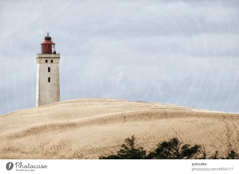 auf sand gebaut Leuchtturm Düne Wanderdüne Rubjerg Knude Dänemark Nordjütland Sehenswürdigkeit berühmt Nordsee Küste Sand Ferien & Urlaub & Reisen Landschaft
