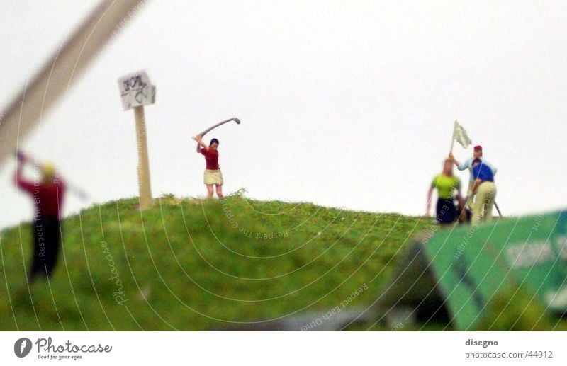Golf Miniatur Golfplatz Golfer Modellbau Sport Rasen