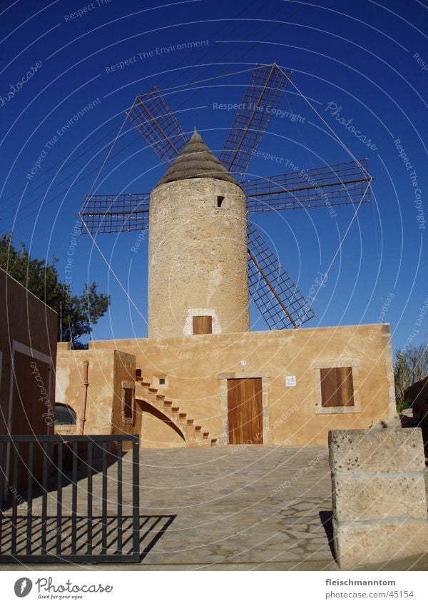 Windmühle auf Mallorca Architektur