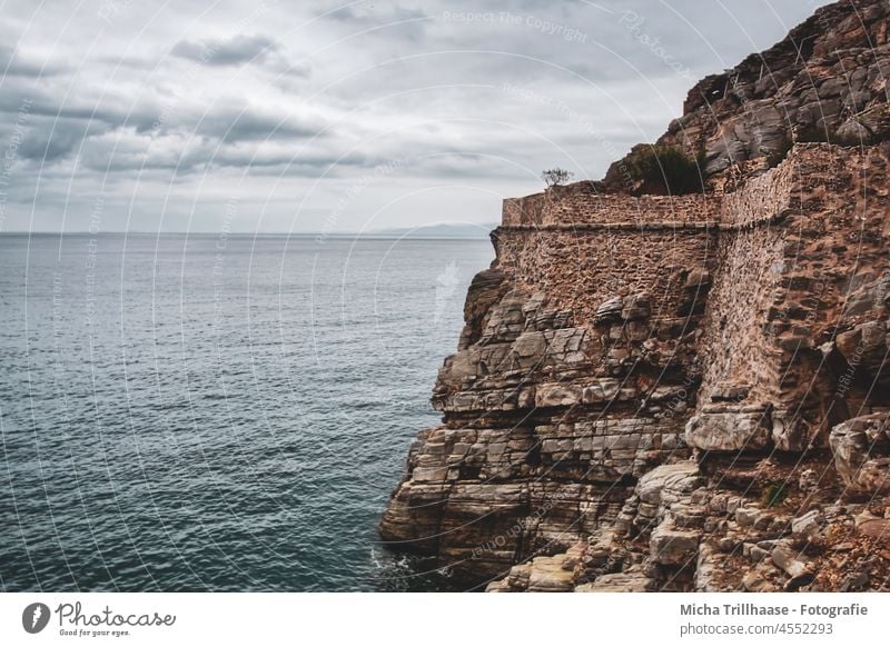 Felsen und Meer Kreta Insel Kreta Griechenland Spinalonga Landschaft Natur Aussicht Mittelmeer Wasser Panorama (Aussicht) Tourismus Ferien & Urlaub & Reisen