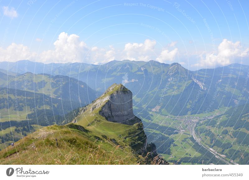hochprozentige | Steigung bis zum Gipfel Freizeit & Hobby wandern Landschaft Urelemente Erde Luft Himmel Wolken Sommer Alpen Berge u. Gebirge Bregenzerwald