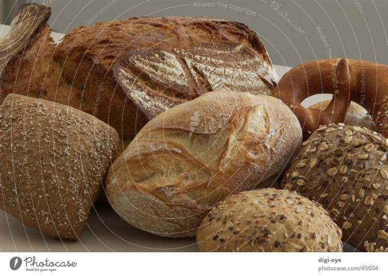 Backwaren Brezel Brötchen Korn Brot Ernährung