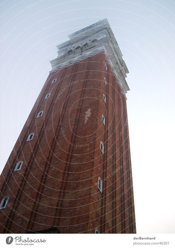 Markusturm Venedig Italien Campanile San Marco Kunst Markusplatz Ferien & Urlaub & Reisen Gebäude Fahrstuhl Turm Sehenswürdigkeit