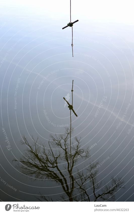 Stairway to Heaven Spiegelung Reflexion & Spiegelung Reflexion u. Spiegelung Spiegelung im Wasser See Himmel Baum Seeufer Landschaft Natur Umwelt