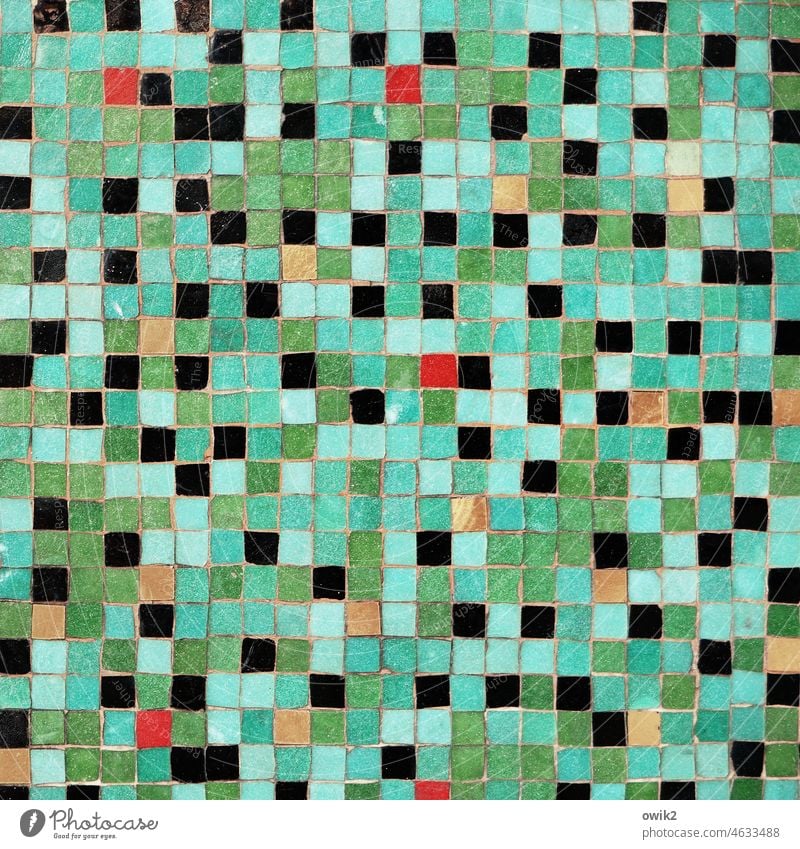 Matrix Muster Farbfoto Detailaufnahme abstrakt Mosaiksteinchen Quadrat Bildpunkt gemischt Design Modern Art verrückt wild retro Zufall durcheinander