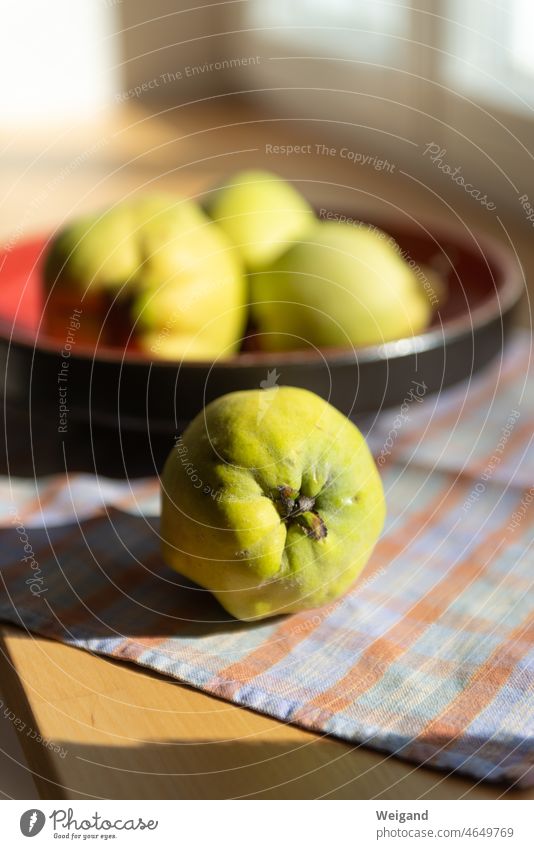 Quitten im Herbst Ernte Obst Bio Natur Duft Landleben einfach