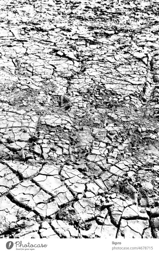 abstrakte Textur Hintergrund den gebrochenen Boden Zukunft trocknen Erde geknackt Schmutz Land wüst Dürre Oberfläche Natur rau Muster Umwelt Klima braun