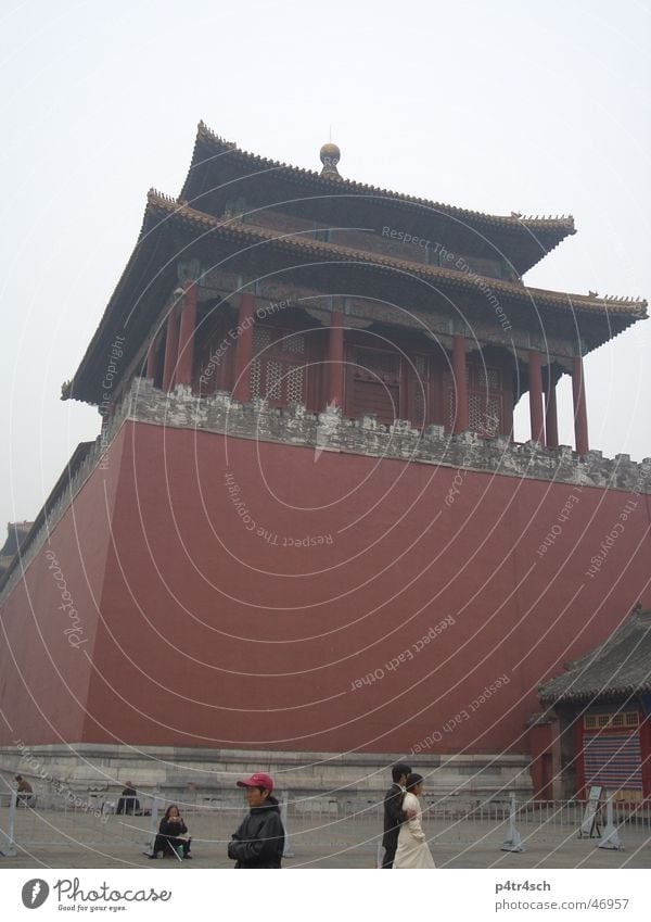 Verbotene Stadt Tempel rot China Turm red