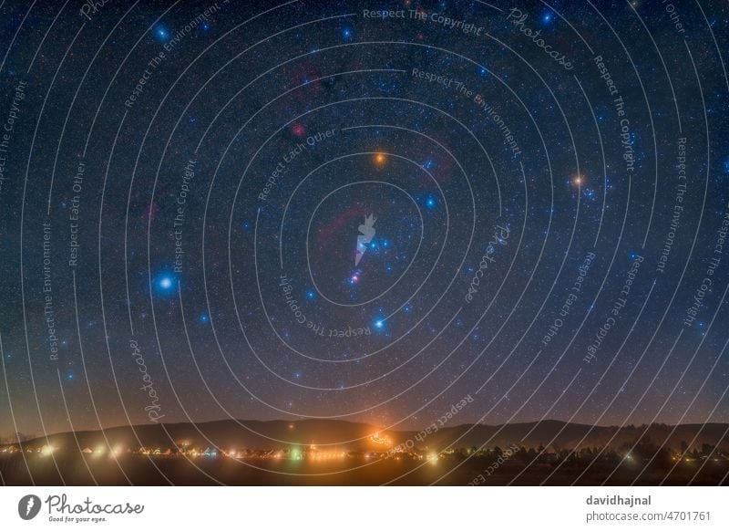 Orion-Konstellation wachenheim Deutschland Europa Nacht Himmel Milchstrasse Nebel Stern Galaxie hell Orion-Schwert Cloud Sternbild Orionnebel Emissionsnebel