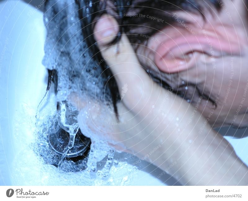 Kopfwäsche Waschbecken Bad Mensch Haare & Frisuren Wasser Waschen Wassertropfen