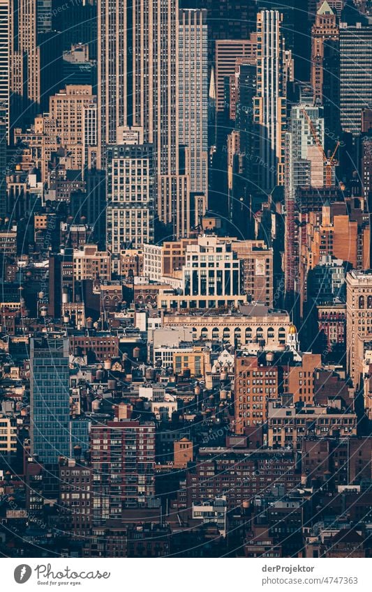 Hochhäuser in Manhattan New York VII Zentralperspektive Starke Tiefenschärfe Sonnenlicht Reflexion & Spiegelung Kontrast Schatten Licht Tag Textfreiraum Mitte