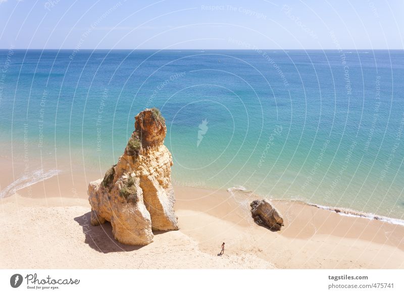 LITTLE BOY Portugal Algarve Praia do Vau Vao Felsalgarve Ferien & Urlaub & Reisen Reisefotografie Idylle Postkarte Tourismus Paradies Strand Sand Meer Atlantik