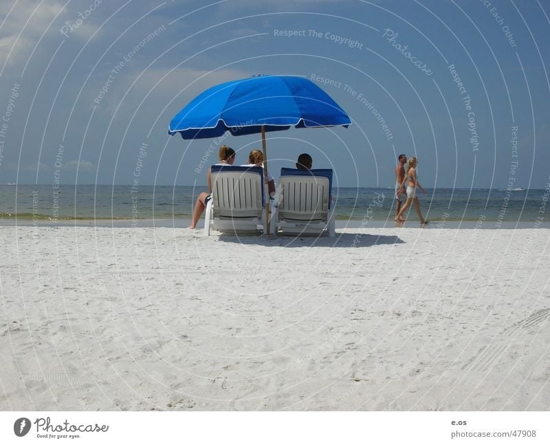 Ft.Myers Beach Miami Strand Amerika Sommer heiß Bikini Meer Sehnsucht Ferien & Urlaub & Reisen USA Badestelle beige mehrere Freizeit & Hobby Regenschirm Sand