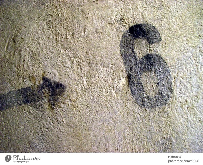 bunker sign Beton Ziffern & Zahlen 6 Freizeit & Hobby Bunker Zeichen farbspray graffity